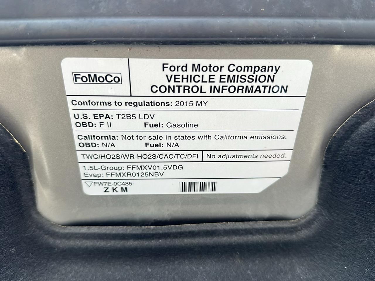 Ford Fusion SE 2015