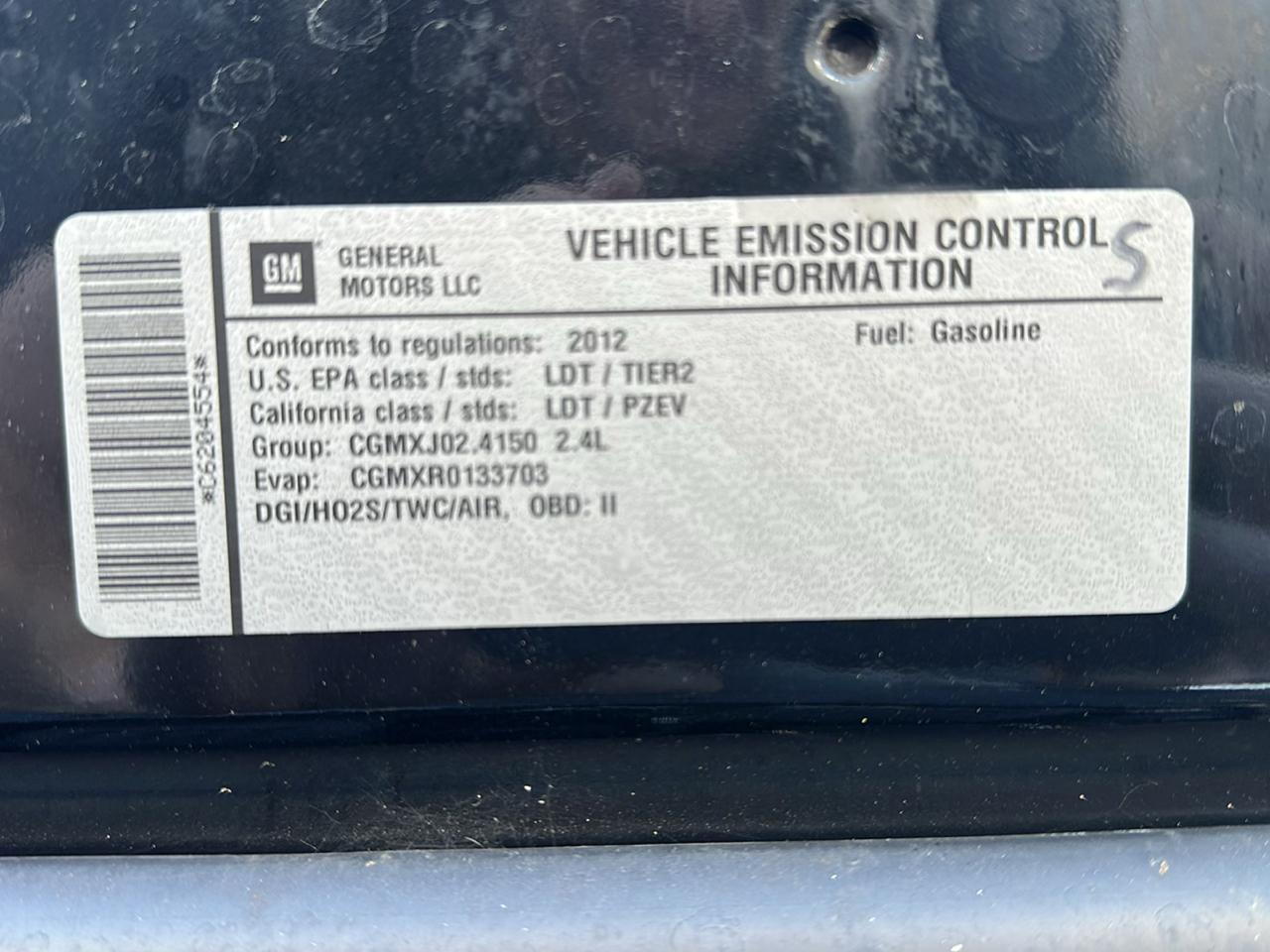 GMC Terrain SLE1 FWD 2012
