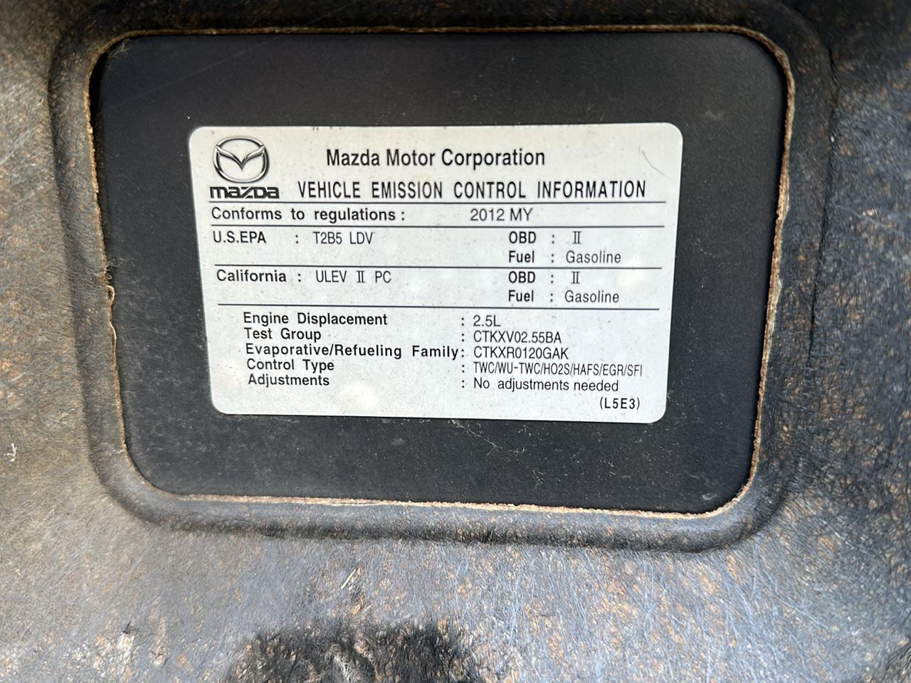 Mazda MAZDA5 Sport 2012