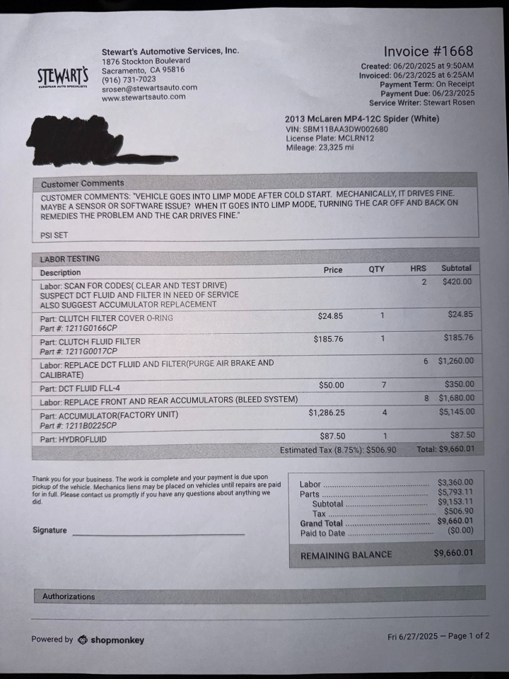 McLaren MP4-12c Spider 2013