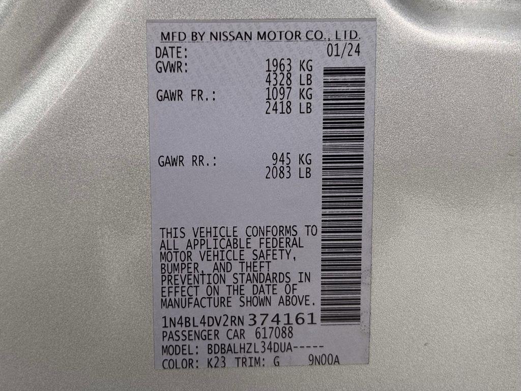 Nissan Altima 2.5 SV 2024