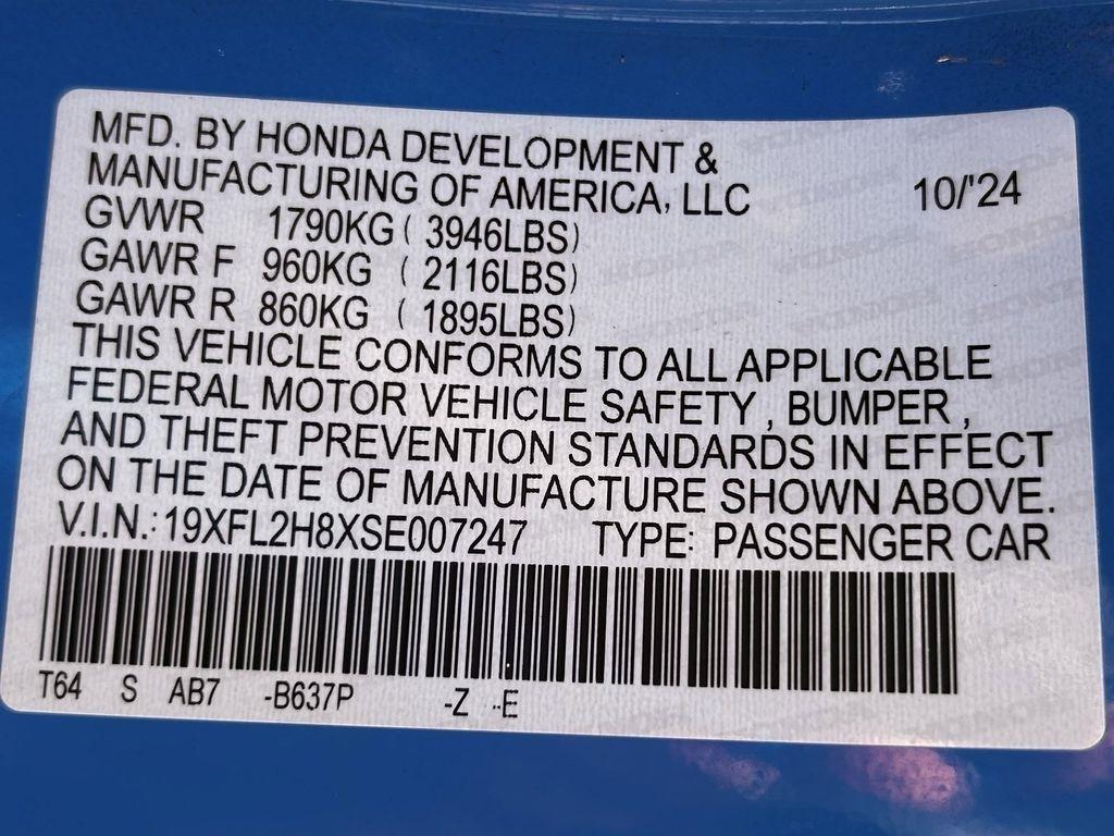 Honda Civic Sport Hatchback CVT 2025