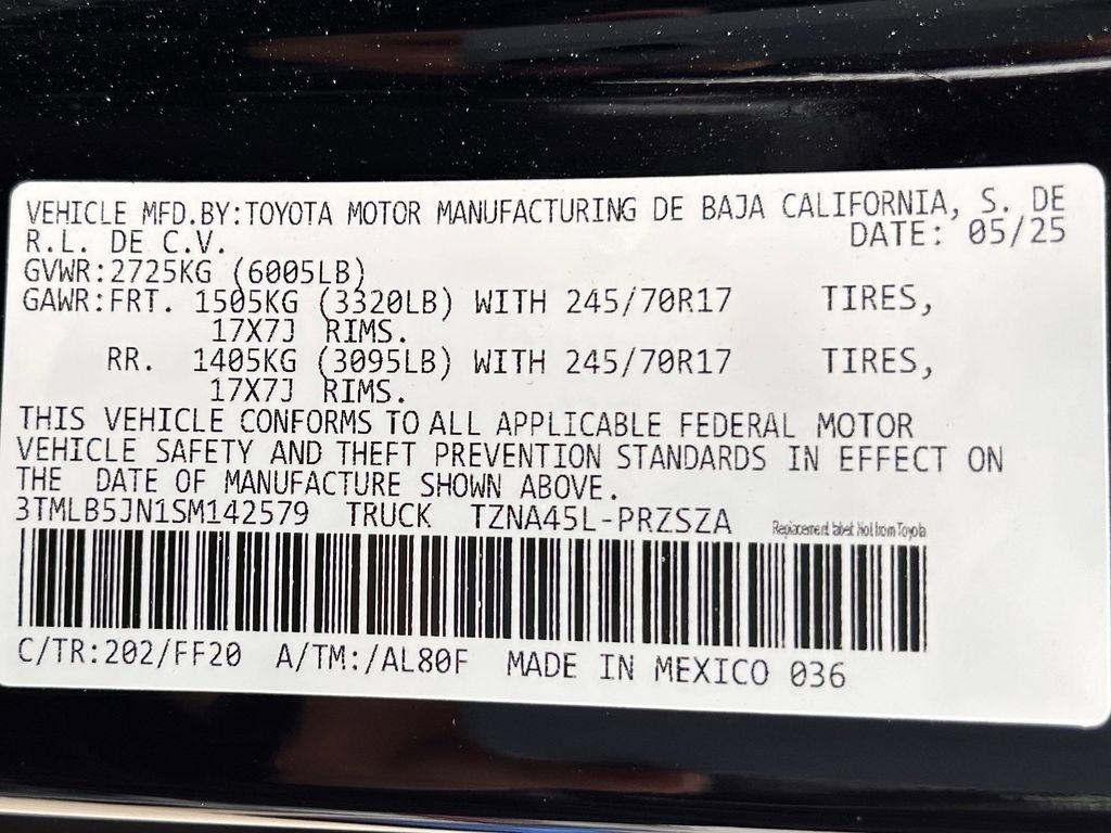 Toyota Tacoma TRD Sport Double Cab 4WD 2025