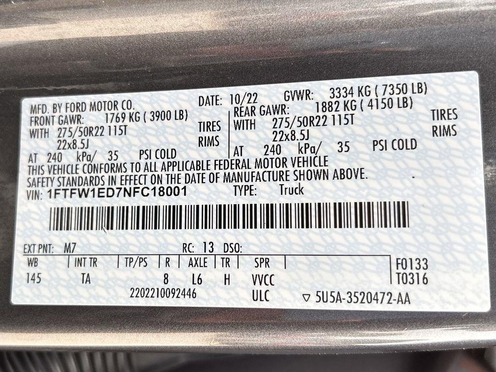 Ford F-150 Lariat SuperCrew 5.5-ft. Bed 4WD 2022