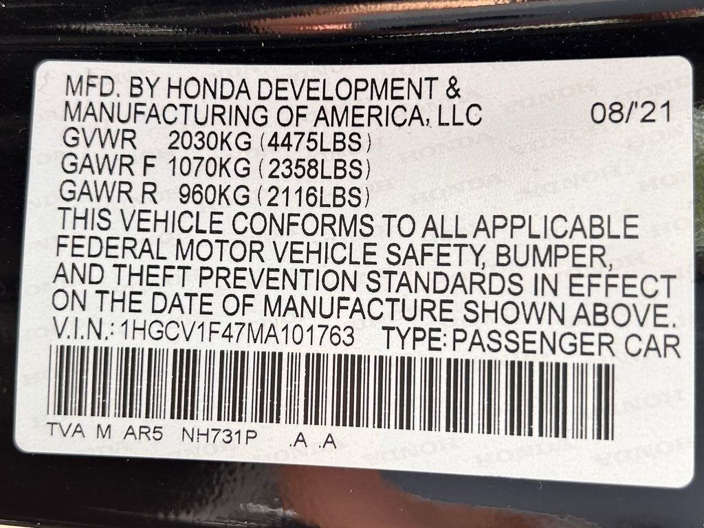 Honda Accord Sport Special Edition 2021