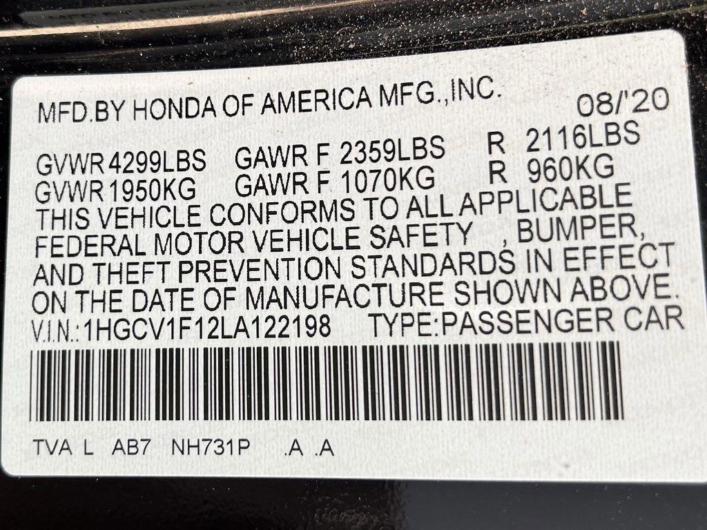 Honda Accord LX CVT 2020