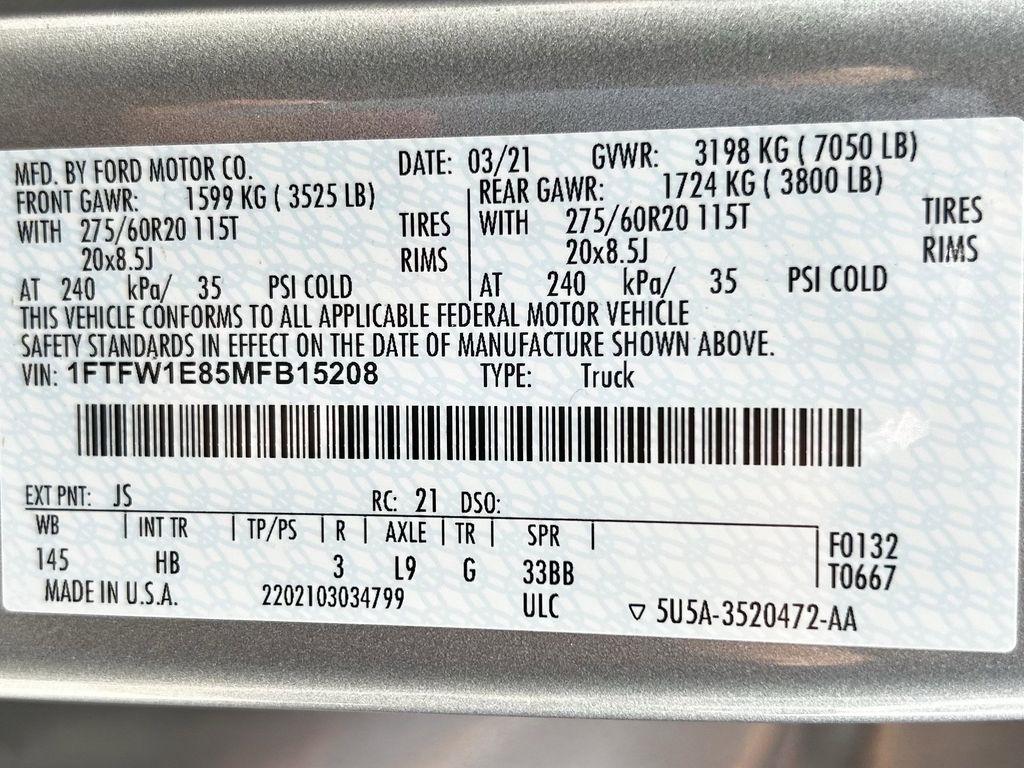 Ford F-150 Lariat SuperCrew 5.5-ft. Bed 4WD 2021