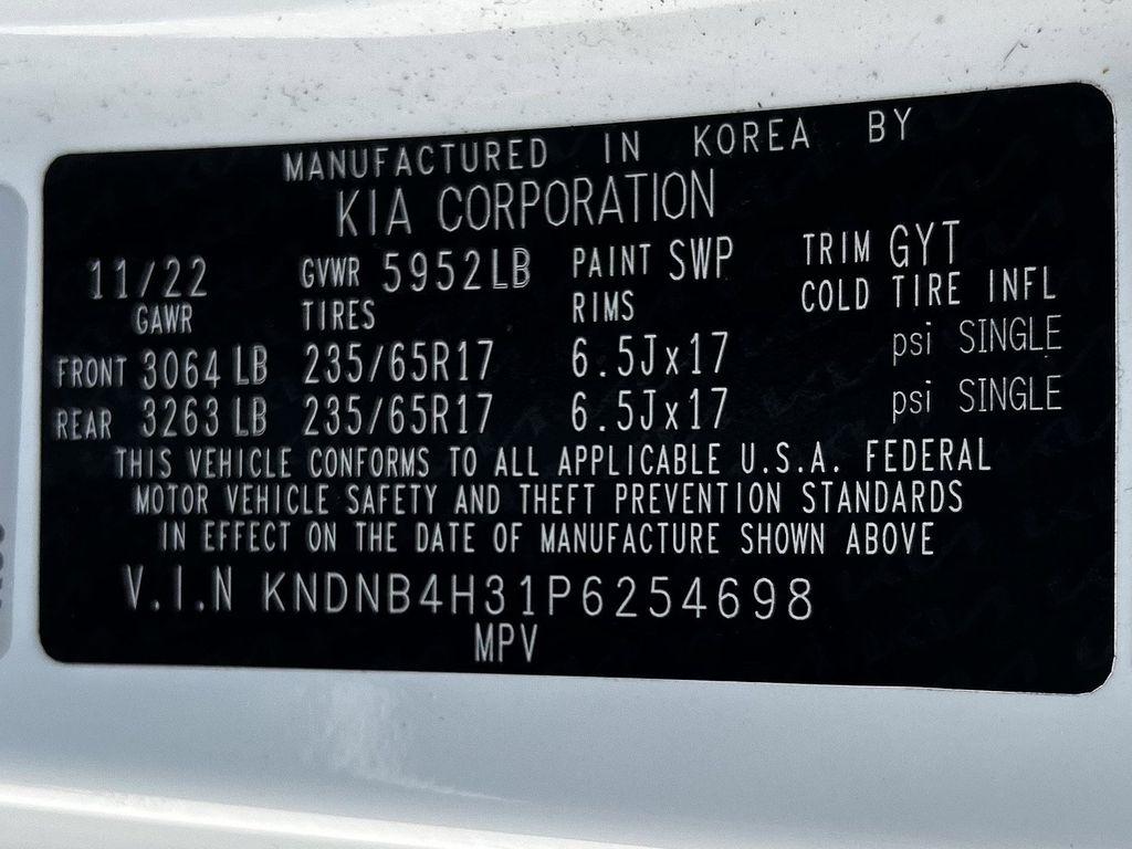 Kia Carnival LX Seat Package 2023
