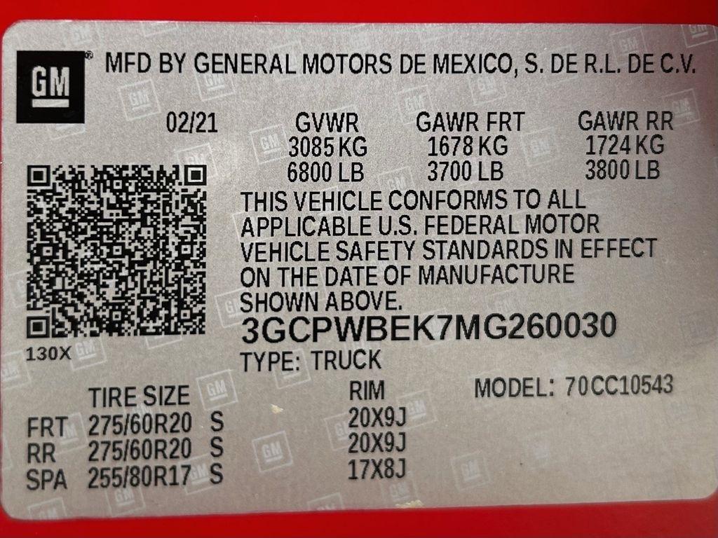 Chevrolet Silverado 1500 Custom Crew Cab Short Box 2WD 2021