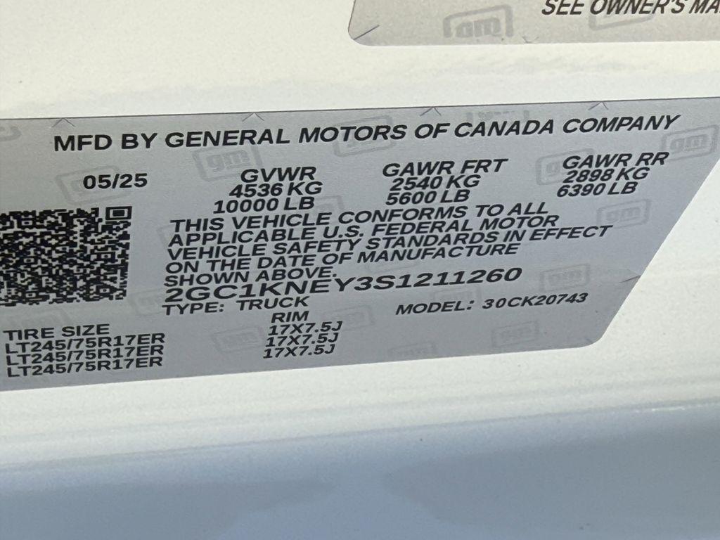 Chevrolet Silverado 2500HD LT Crew Cab Long Box 4WD 2025
