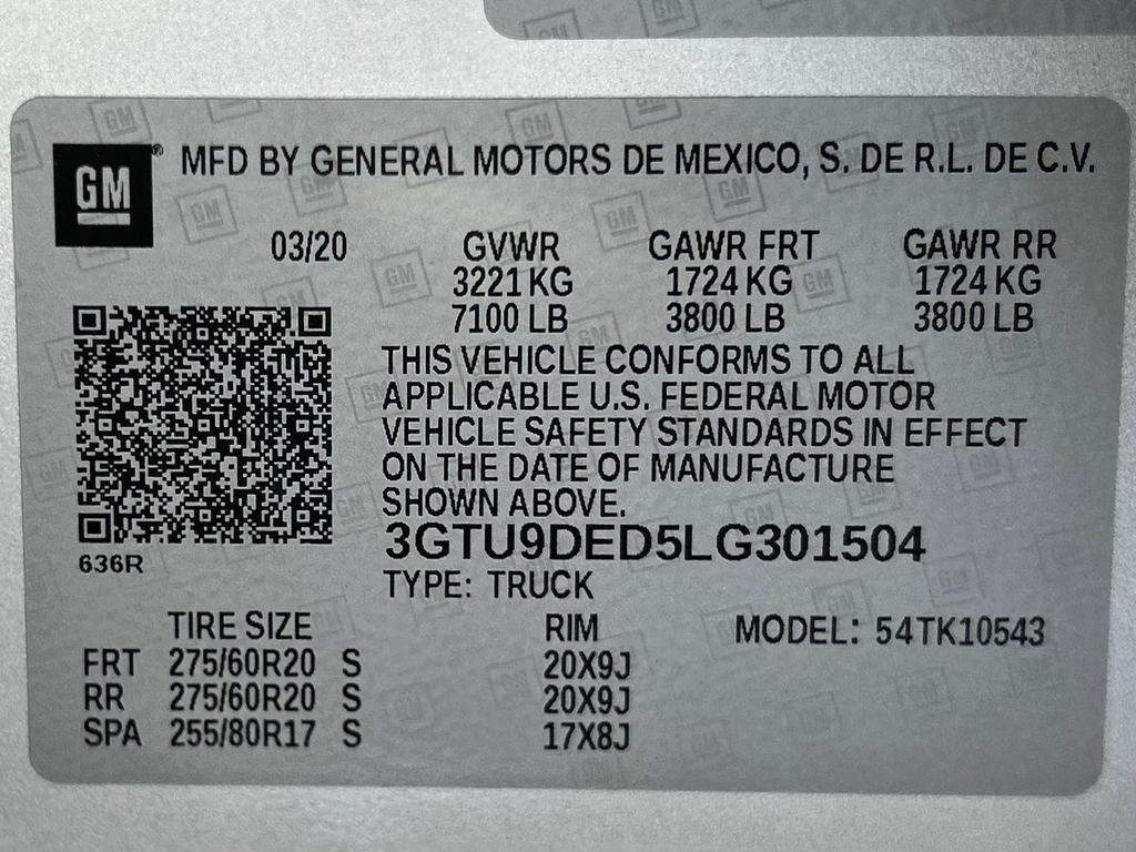 GMC Sierra 1500 SLT Crew Cab Long Box 4WD 2020