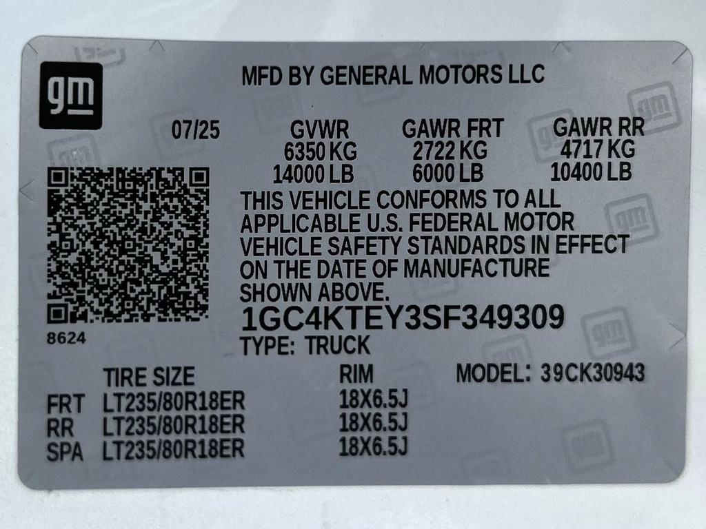 Chevrolet Silverado 3500HD LT Crew Cab 4WD 2025