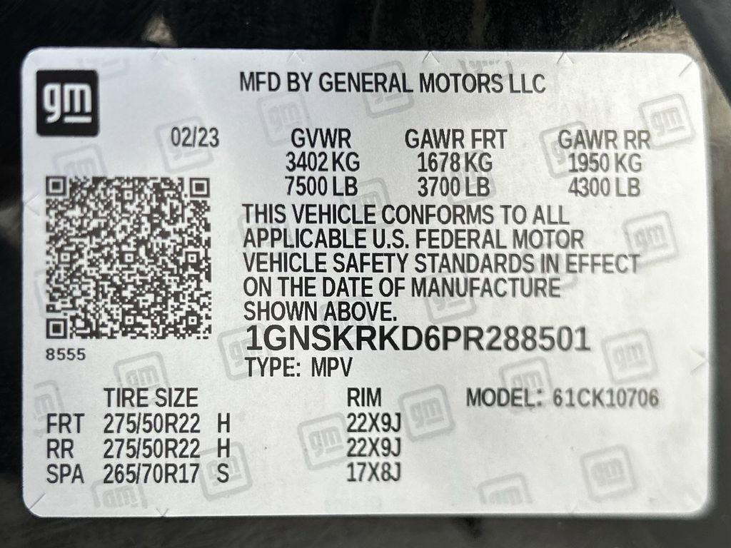 Chevrolet Tahoe RST 4WD 2023