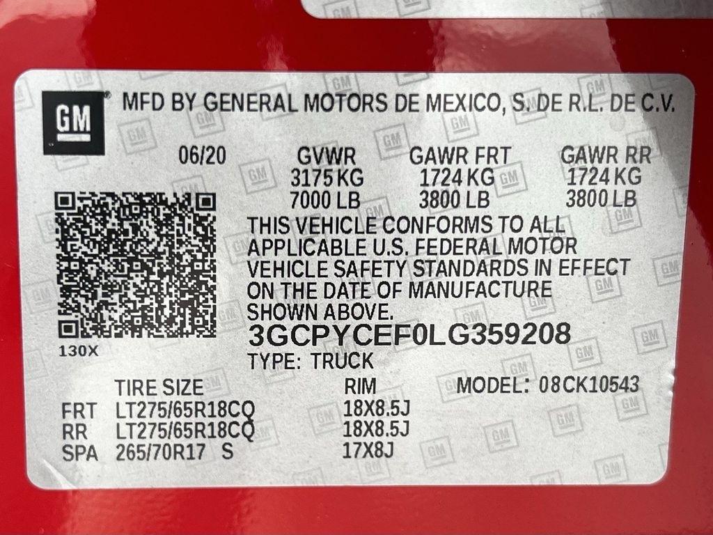 Chevrolet Silverado 1500 Custom Trail Boss Crew Cab Long Box 4WD 2020
