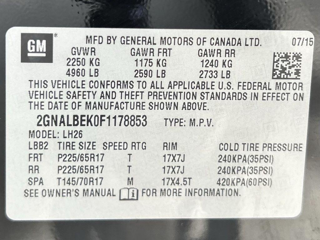 Chevrolet Equinox 1LT 2WD 2015