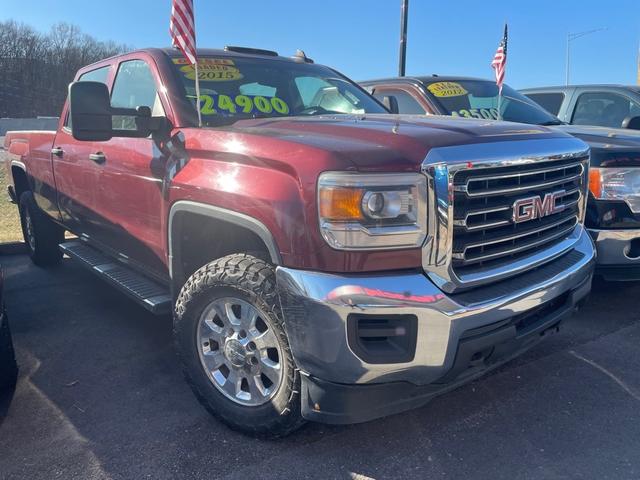 Red (Maroon) 2015 GMC Sierra 3500HD Pickup Truck Four-Wheel Drive Automatic