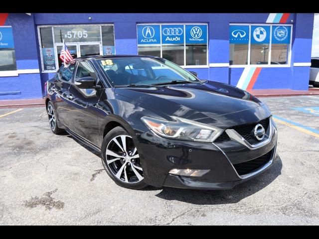 Black 2018 Nissan Maxima SL FWD Sedan Front-Wheel Drive Automatic