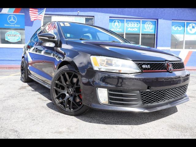 Black 2015 Volkswagen Jetta GLI SE FWD Sedan Front-Wheel Drive Manual