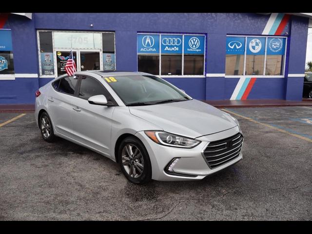 Silver 2018 Hyundai Elantra Value Edition FWD Sedan Front-Wheel Drive Automatic