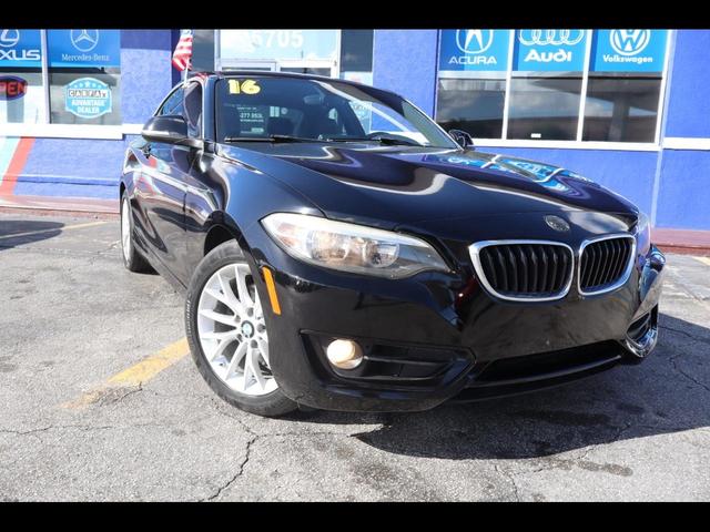 Black 2016 BMW 2 Series 228i Coupe RWD Coupe Rear-Wheel Drive Automatic