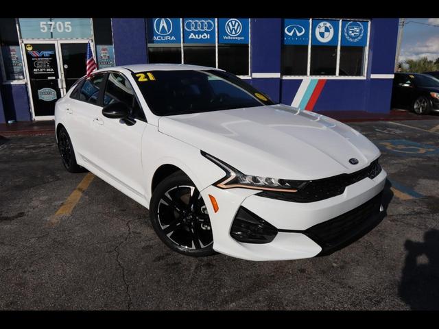 White 2021 Kia K5 GT-Line FWD Sedan Front-Wheel Drive Automatic