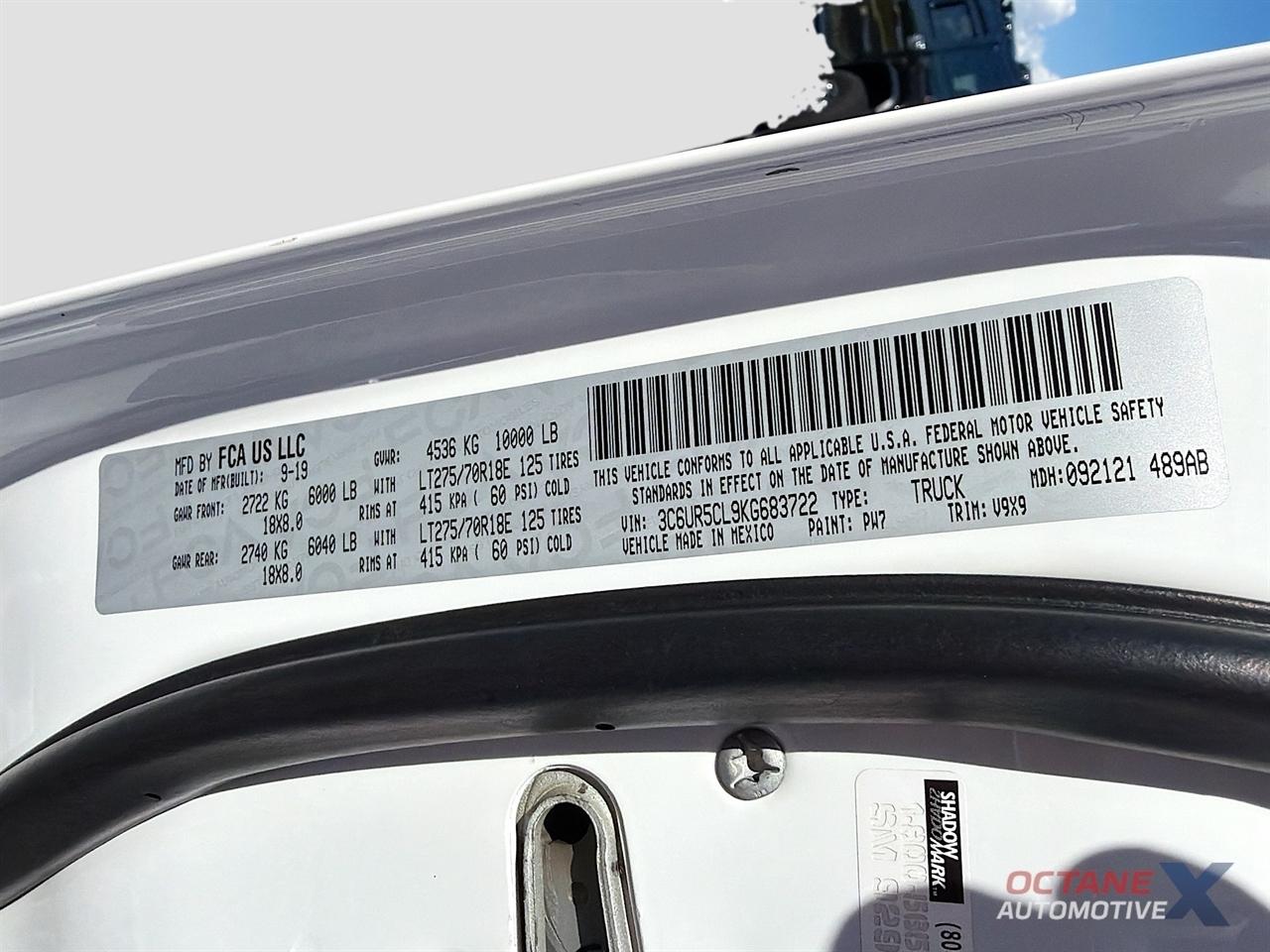 RAM 2500  2019