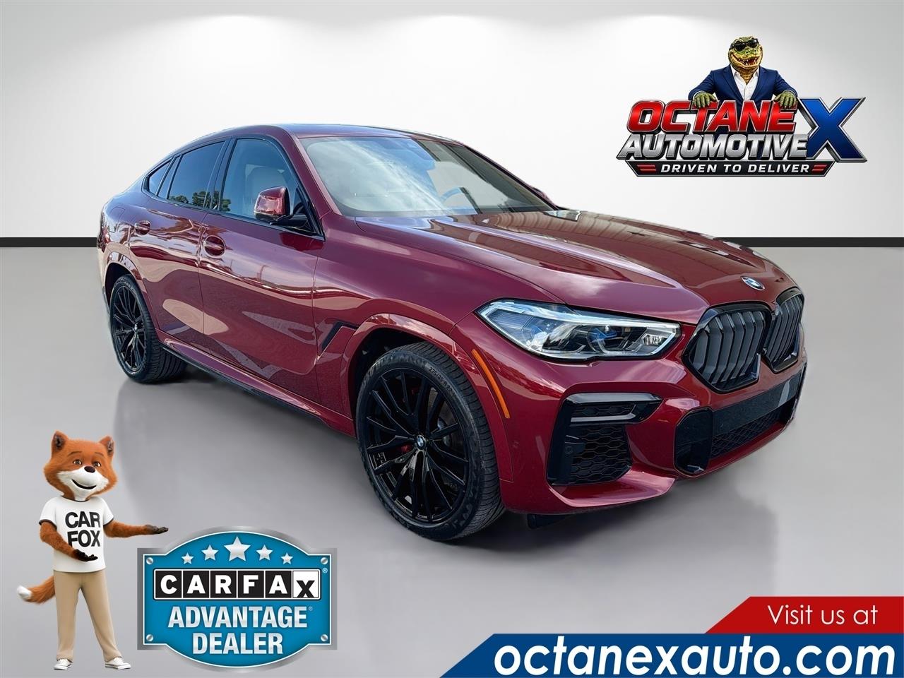 Red 2022 BMW X6 SUV / Crossover All-Wheel Drive Automatic