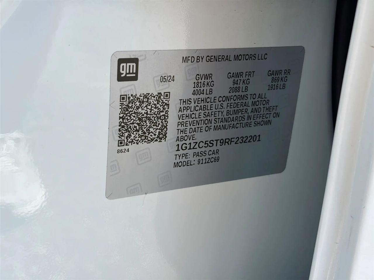 Chevrolet Malibu 4dr Sdn LS w/1FL 2024