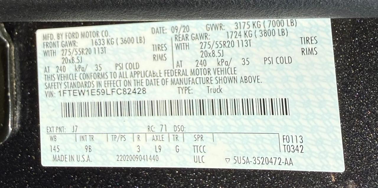 Ford F-150 King Ranch 4WD SuperCrew 5.5' Box 2020