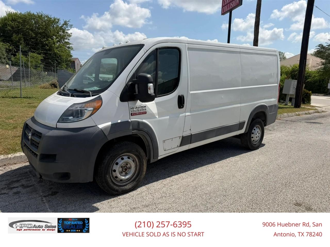 RAM ProMaster Cargo Van 1500 Low Roof 136" WB 2017