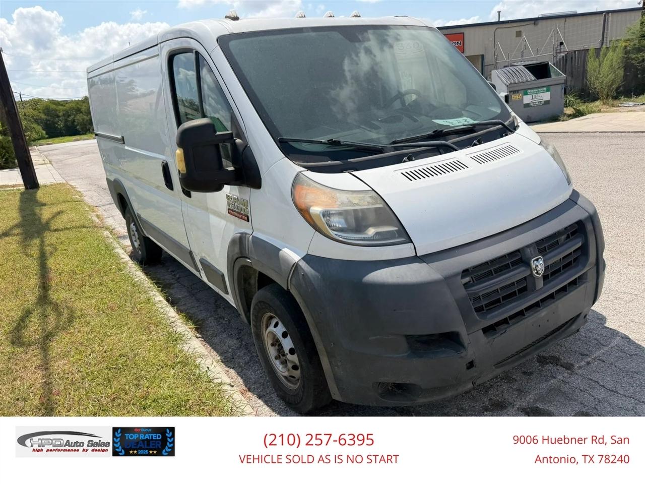 RAM ProMaster Cargo Van 1500 Low Roof 136" WB 2017