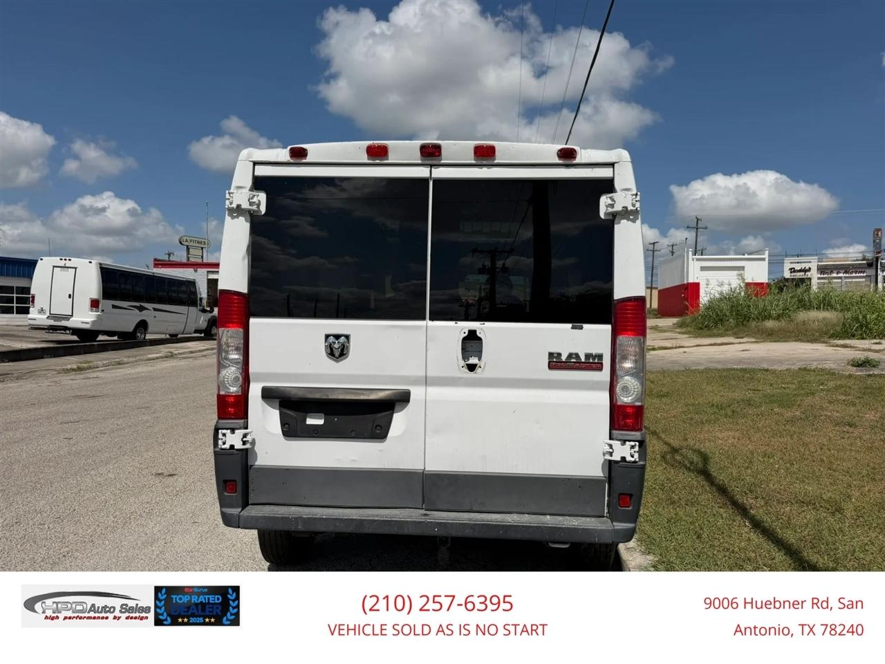 RAM ProMaster Cargo Van 1500 Low Roof 136" WB 2017