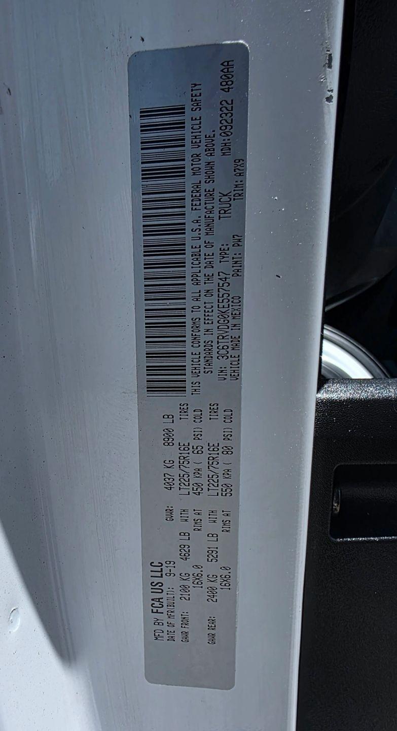 RAM ProMaster Cargo Van 2500 High Roof 159" WB 2019