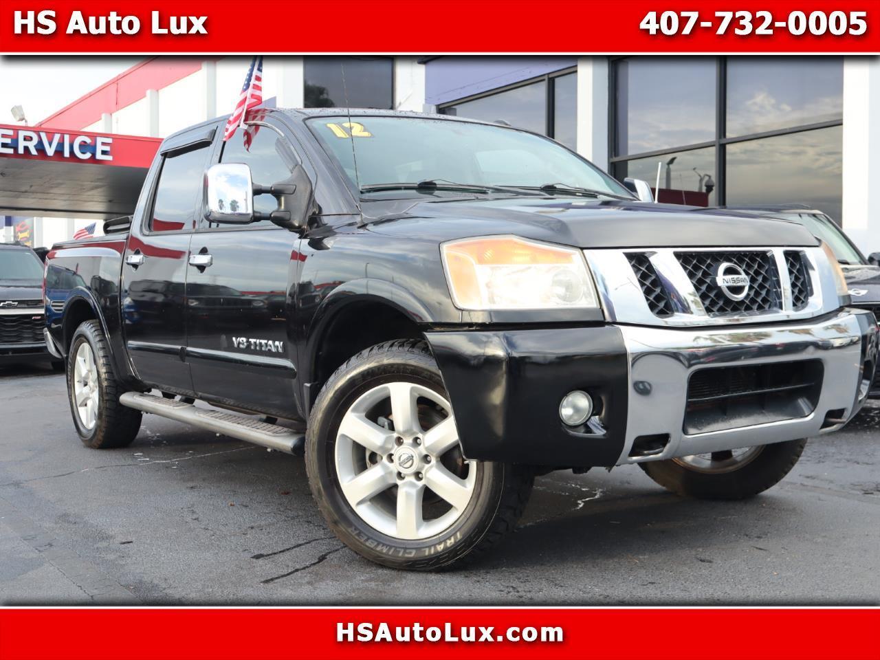 Black 2012 Nissan Titan Pickup Truck 4X2 Automatic