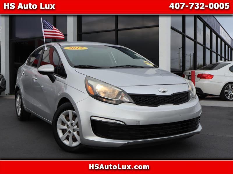 Silver 2017 Kia Rio LX Sedan Front-Wheel Drive Automatic