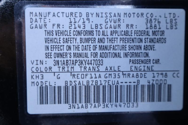 Nissan Sentra S CVT 2019