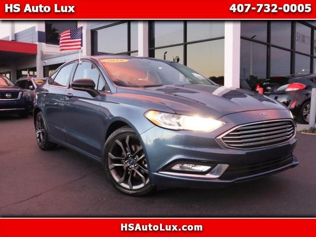 Black 2018 Ford Fusion SE Sedan Front-Wheel Drive Automatic