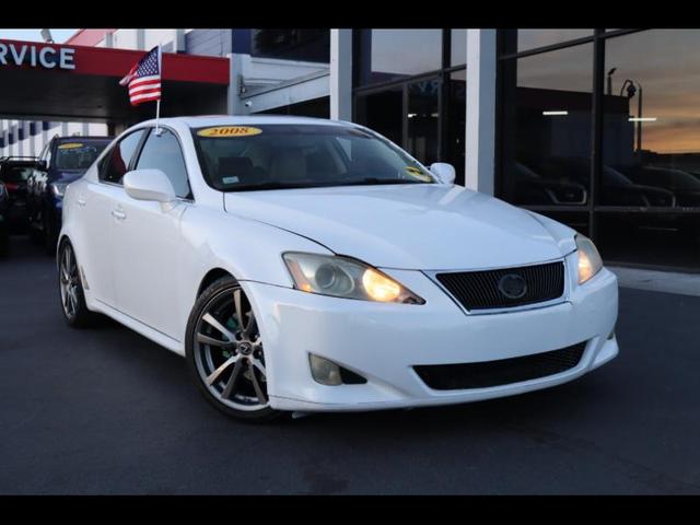 White 2008 Lexus IS 250 RWD Sedan Rear-Wheel Drive Automatic