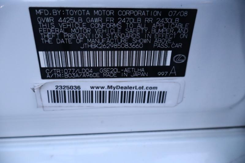 Lexus IS IS 250 6-Speed Manual 2008