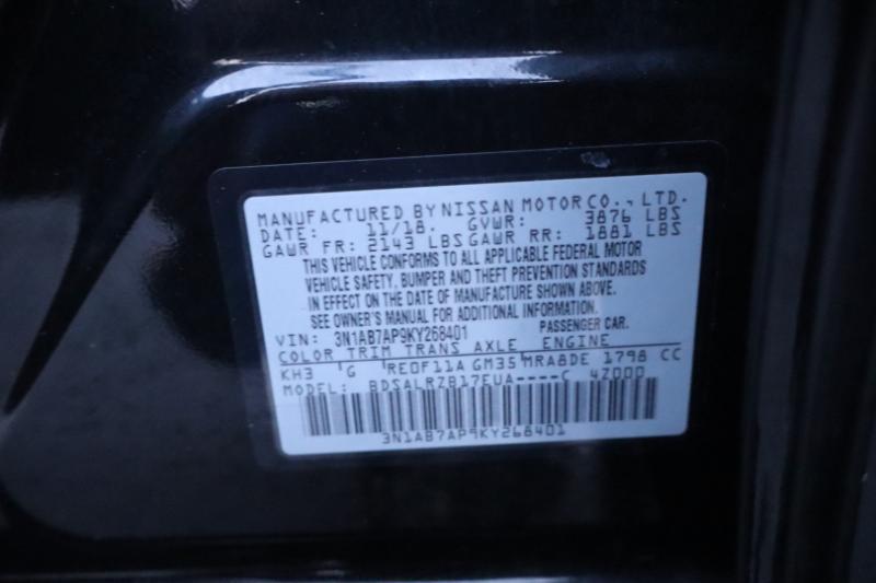 Nissan Sentra S CVT 2019