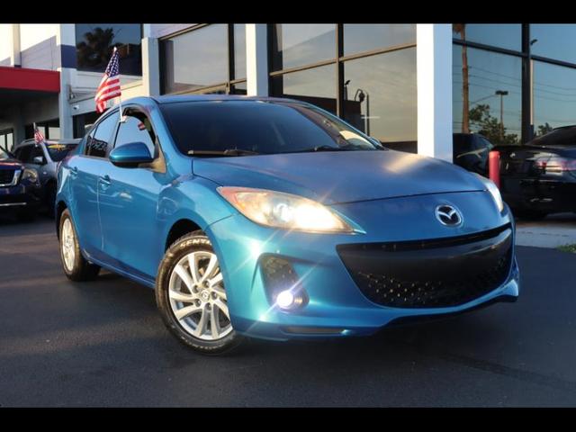 Blue 2012 Mazda MAZDA3 i Touring Sedan Front-Wheel Drive Manual