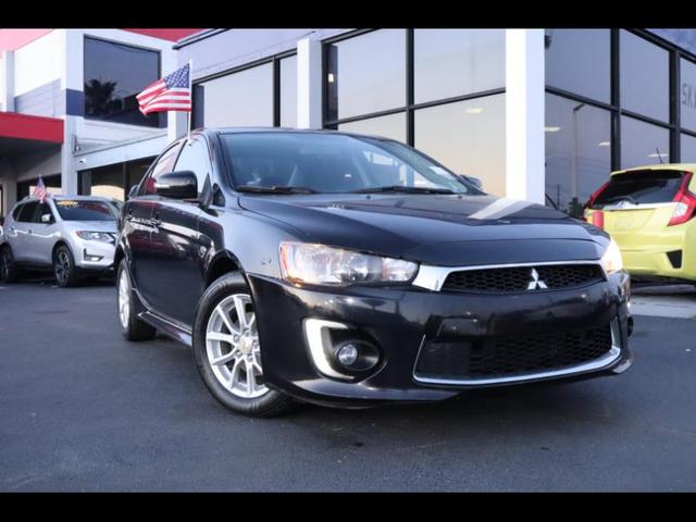 Black 2016 Mitsubishi Lancer ES FWD Sedan Front-Wheel Drive Automatic