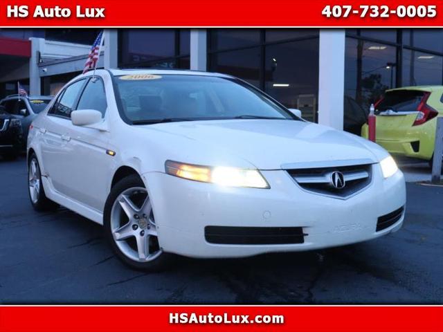 White 2006 Acura TL FWD Sedan Front-Wheel Drive Automatic