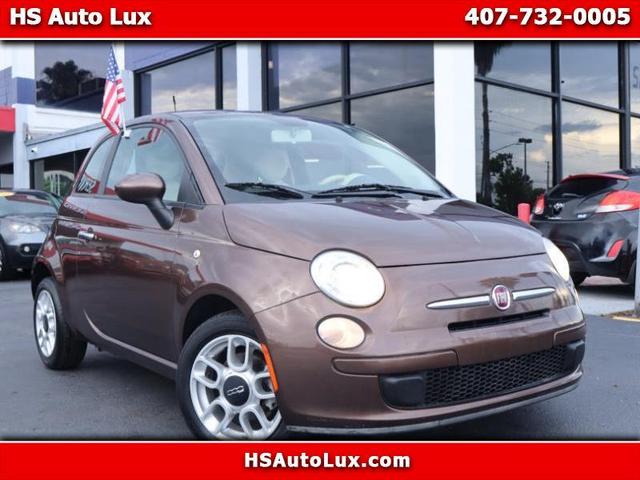 Brown 2013 FIAT 500 Pop Hatchback Front-Wheel Drive Automatic