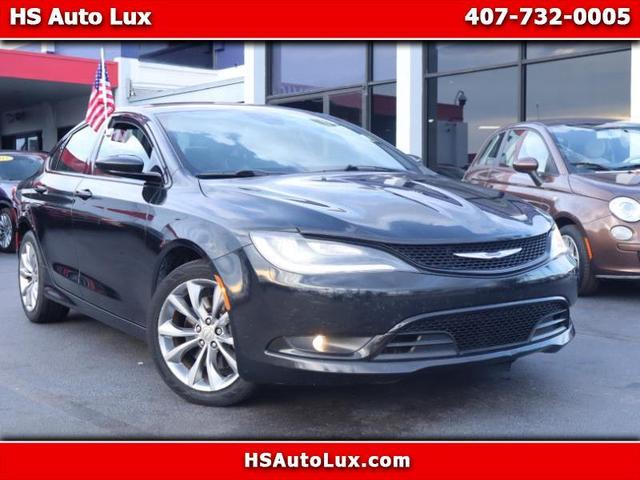 Black 2015 Chrysler 200 S Sedan FWD Sedan Front-Wheel Drive Automatic
