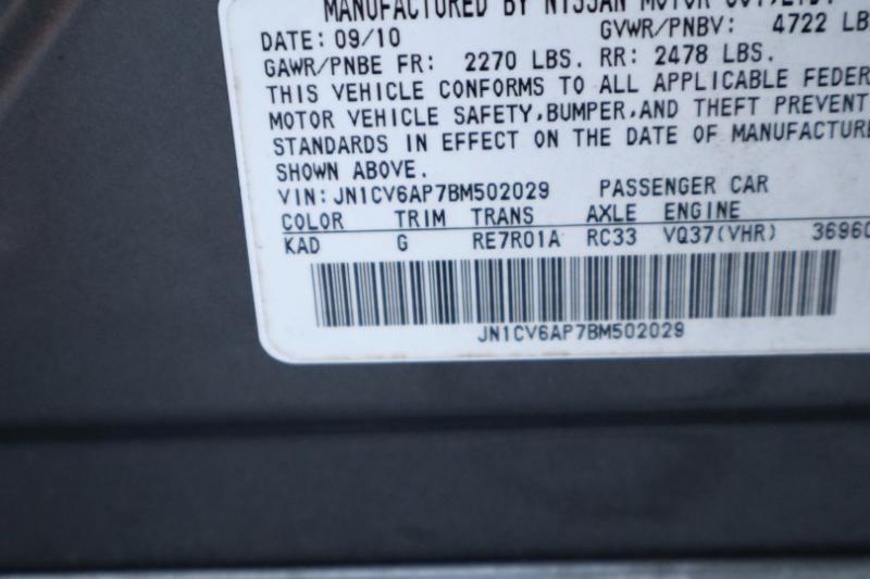 Infiniti G Sedan G37 Journey 2011