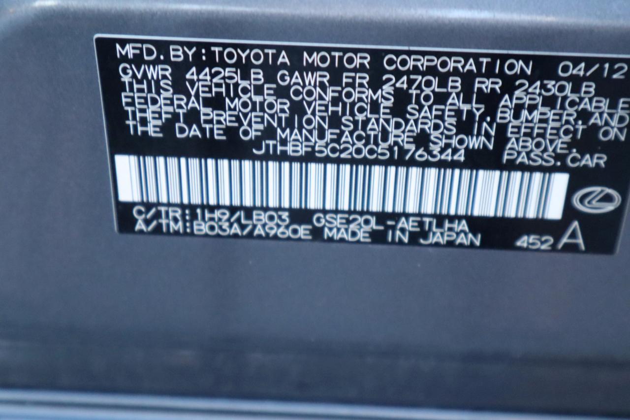 Lexus IS 250 4dr Sport Sdn RWD 2012