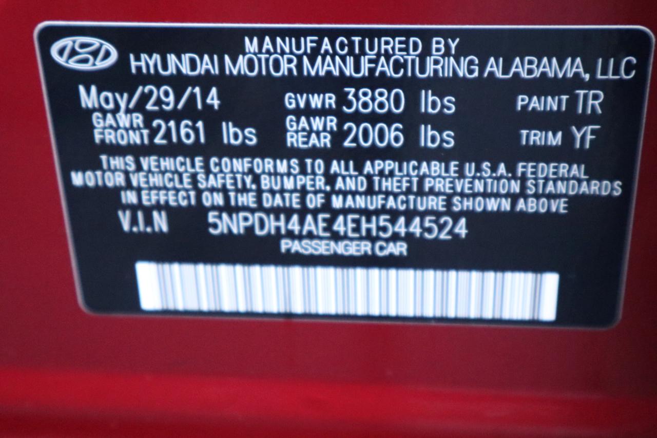 Hyundai Elantra 4dr Sdn Auto SE (Alabama Plant) 2014