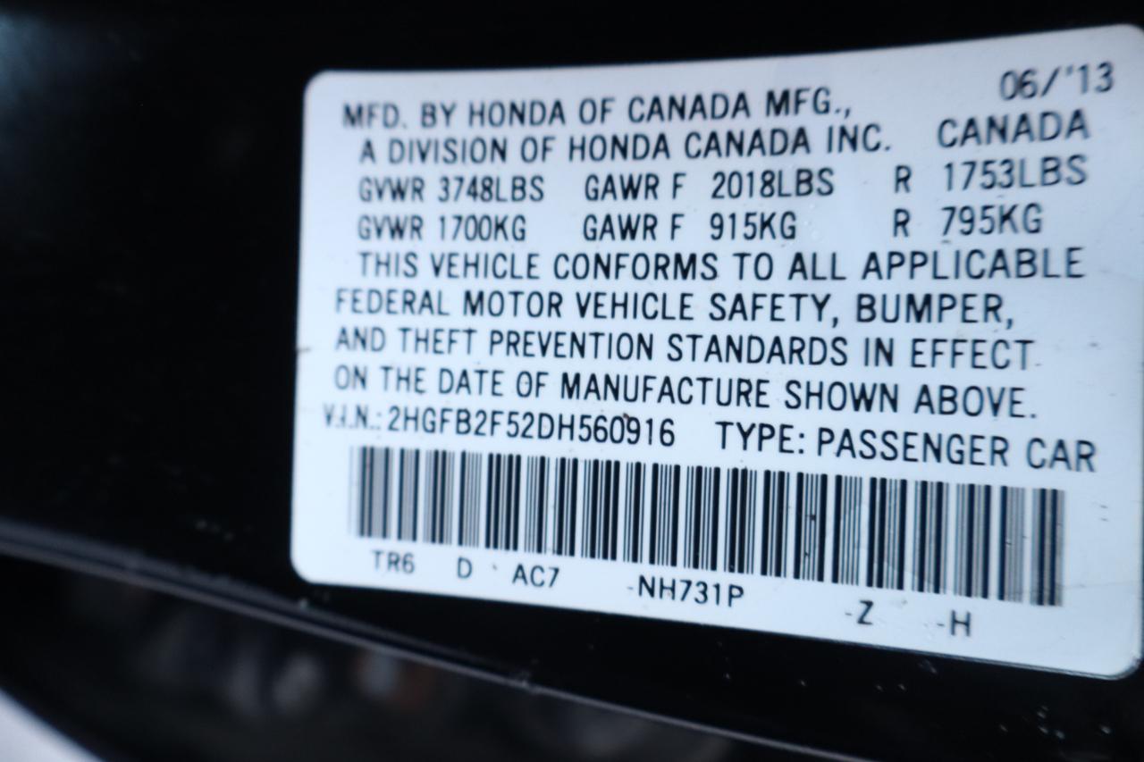 Honda Civic Sdn 4dr Auto LX 2013