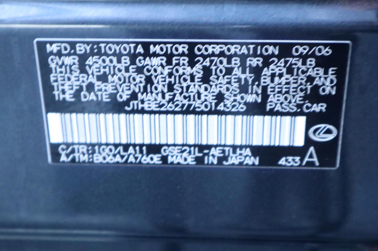 Lexus IS 350 4dr Sport Sdn Auto 2007